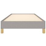 vidaXL Cadre de lit Gris clair 80x200 cm Tissu