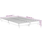 vidaXL Cadre de lit Blanc 120x190 cm bois d'ingénierie