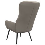 vidaXL Chaise de relaxation Gris clair Velours