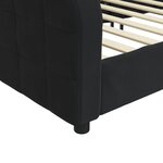 vidaXL Lit de repos noir 90x200 cm velours