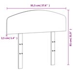 vidaXL Tête de lit cire marron 90 cm bois massif de pin