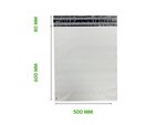 100 Enveloppes plastique aller retour 60 microns - 500×600mm