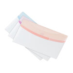 Pochettes à scratch format chéquier tarifold 25 x 13 6 cm couleurs assorties - paquet de 6