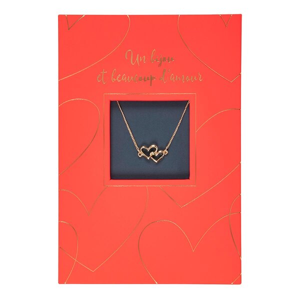 Carte Bijou - Collier Cœurs Entrelacés - Draeger paris