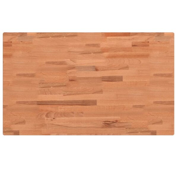 vidaXL Dessus de table 100x60x4 cm rectangulaire bois massif de hêtre