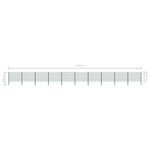 vidaXL Panneau de clôture avec poteaux Fer 17 x 1 2 m Vert