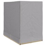 vidaXL Transat double Ensemble de 2 Beige et gris clair Poly Rattan