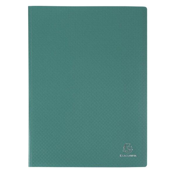 Protège-documents en polypropylène souple OPAK 20 vues - A4 - Vert foncé x 25 EXACOMPTA