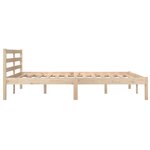 vidaXL Cadre de lit Bois de pin massif 140x190 cm