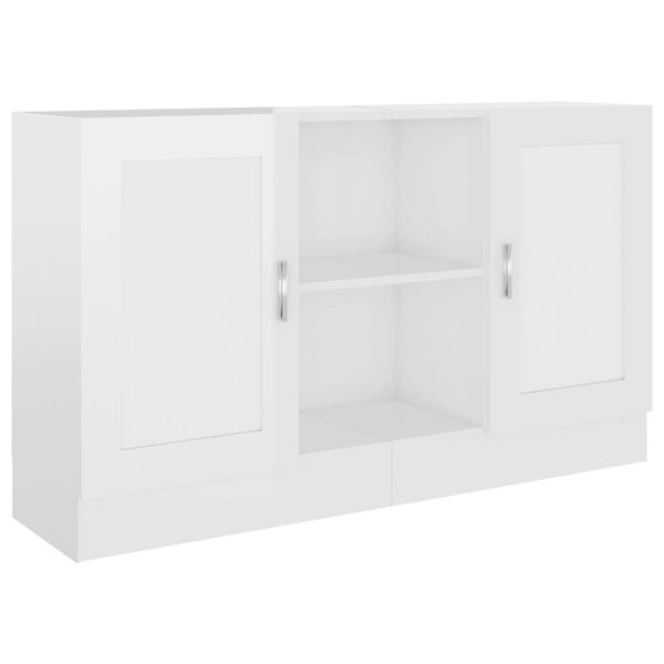 vidaXL Buffet Blanc brillant 120x30 5x70 cm Bois d'ingénierie