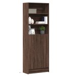 vidaXL Buffet haut avec LED chêne marron 69x32 5x200cm bois ingénierie
