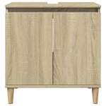 vidaXL Ensemble de meubles de salle de bain 3 Pièces chêne sonoma