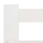 vidaXL Cadre de lit Blanc Bois de pin massif 90x200 cm