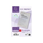 Etui De Protection Pour Carte Grise 3 Volets Pvc Lisse 20/100e - Cristal - X 10 - Exacompta