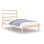 vidaXL Cadre de lit bois massif 90x190 cm simple