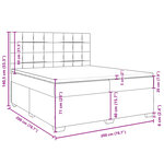 vidaXL Sommier à lattes de lit avec matelas Marron foncé 200x200 cm