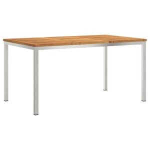 vidaXL Tabledesalleàmangerd'extérieur Marron 200x90x75cm Teck massif
