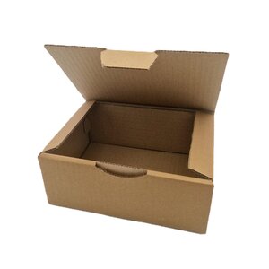 Lot de 150 boites postales à tirettes marrons : 150 x 100 x 70 mm petite cannelure