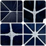 vidaXL Tente de Fête Bleue 4x4 m PE