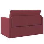 vidaXL Canapé-lit 2 en 1 Bordeaux 124x71x78 cm Tissu