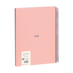 Cahier à spirale  papier quadrillé  80 pages A4  série 1918  rose