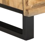 vidaXL Table de chevet 40x34x46 cm bois de manguier massif brut