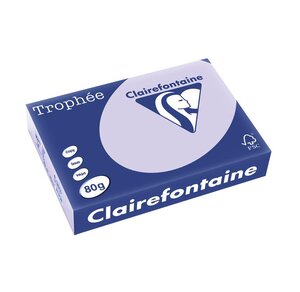 Ramette 500 Feuilles Papier 80g A4 210x297 mm Certifié FSC LILAS CLAIREFONTAINE