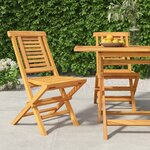 vidaXL Chaises de jardin pliantes lot de 2 47x63x90cm bois massif teck