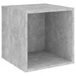 vidaXL Ensemble de meuble TV 4 Pièces Gris béton Aggloméré