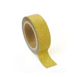 Masking tape à paillettes 1 5 cm x 5 m - Doré