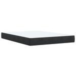 vidaXL Sommier à lattes de lit avec matelas Noir 140x200 cm Similicuir