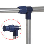 vidaXL Porte-vêtements réglable Acier inoxydable 165x44x150 cm Argenté