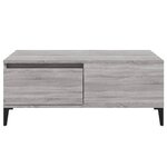 vidaXL Table basse Sonoma gris 90x50x36 5 cm Bois d'ingénierie
