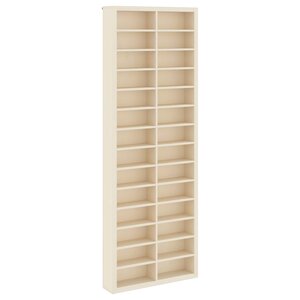 vidaXL Vitrine Murale Montage mural Beige 21 x 4 5 x 59 cm