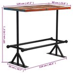 vidaXL Mobilier de bar 5 Pièces Bois de récupération massif Multicolore