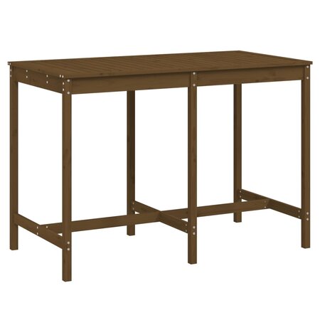 vidaXL Table de jardin marron miel 159 5x82 5x110cm bois massif de pin