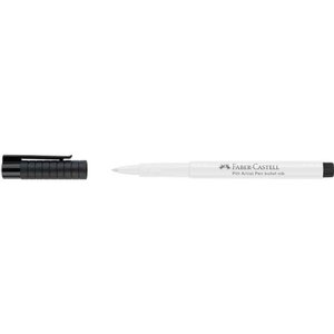 Feutre pitt artist pen pointe 1 5mm blanc faber-castell