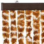 vidaXL Moustiquaire Ocre et blanc 100x220 cm Chenille
