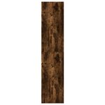 vidaXL Buffet haut chêne fumé 50x41x185 cm bois d'ingénierie