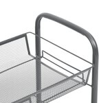 vidaXL Chariot de cuisine à 5 niveaux Gris 46x26x105 cm Fer