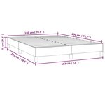 vidaXL Cadre de lit Bleu foncé 180x200 cm Velours
