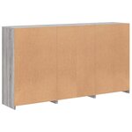 vidaXL Buffet avec lumières LED sonoma gris 181 5x37x100 cm