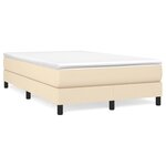 vidaXL Cadre de lit Crème 120 x 200 cm Tissu