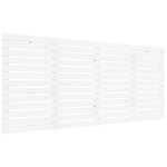 vidaXL Tête de lit murale Blanc 186x3x91 5 cm Bois massif de pin