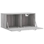 vidaXL Armoire murale sonoma gris 80x36 5x35 cm bois d'ingénierie