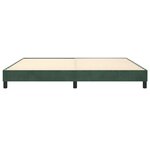 vidaXL Cadre de lit Vert foncé 200x200 cm Velours