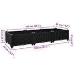 vidaXL Lit surélevé 120x40x23 cm Polypropylène