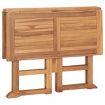 vidaXL Ensemble à manger d'extérieur pliable 5 Pièces Bois solide de teck