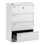 Meuble de classement suspendu 132 cm 4 tiroirs acier 14_0002485