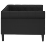 vidaXL Lit de jour noir 90x190 cm similicuir